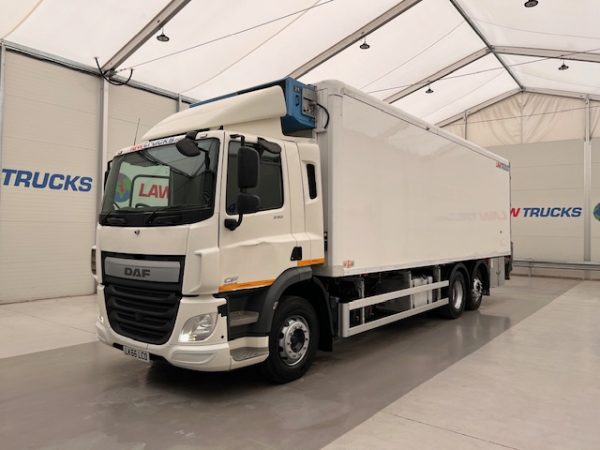 DAF CF 290 6x2 Rear Steer Fridge Box