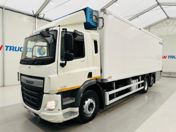 DAF CF 290 6x2 Rear Steer Fridge Box