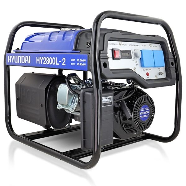 Hyundai HY2800L-2 2.2kW / 2.75kVa* Recoil Start Site Petrol Generator