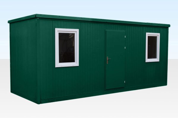 Large Flat Pack Office (6.5m x 2.3m) - Green