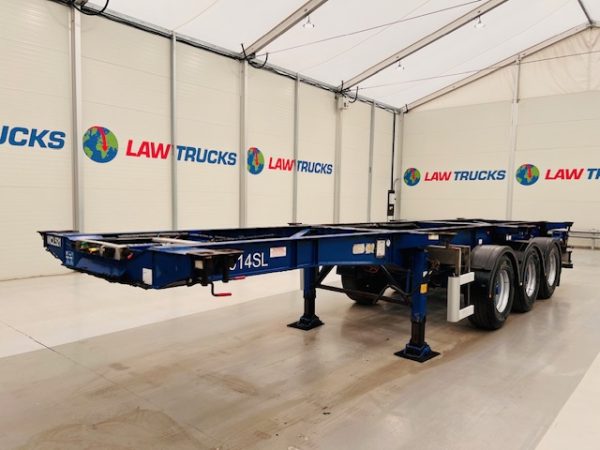 Montracon Tri Axle Sliding Skeletal Trailer BPW